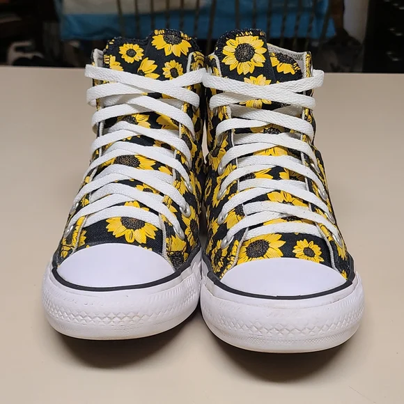 Converse CTAS Sunflower hi top casual sneakers size 8 - Picture 2 of 10